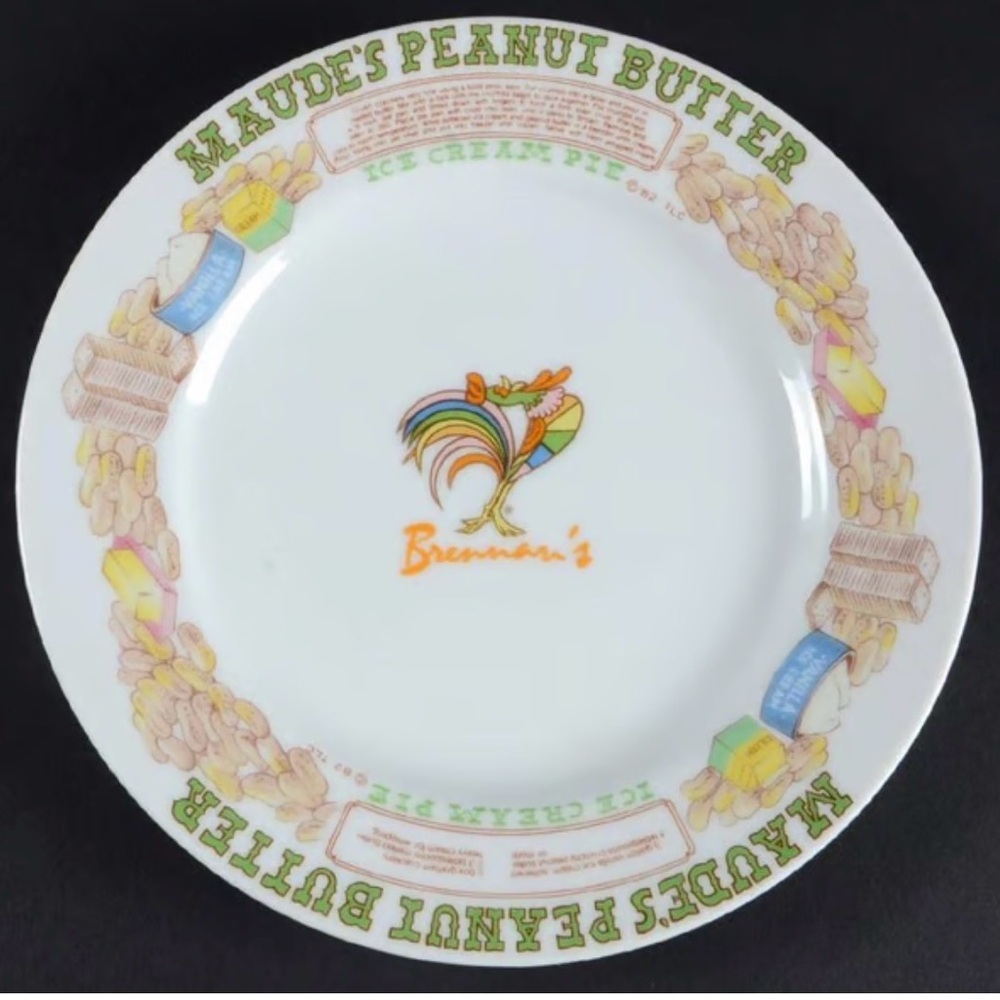 Ljungberg Brennan's Restaurant New Orleans Dessert Recipe Plates Set of 4 Rare! - Picture 4 of 7
